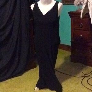 Sexy ladder back black dress